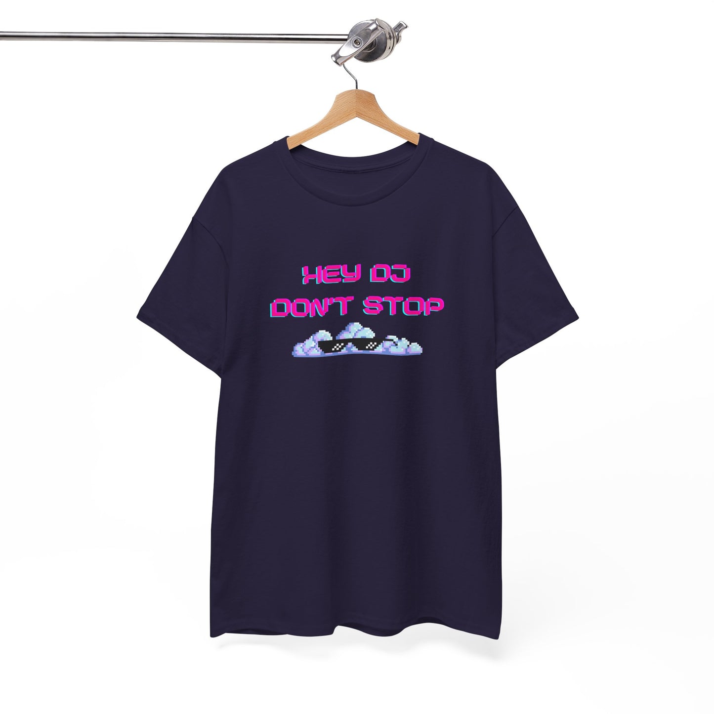 Hey DJ Don't Stop Unisex Heavy Cotton Tee