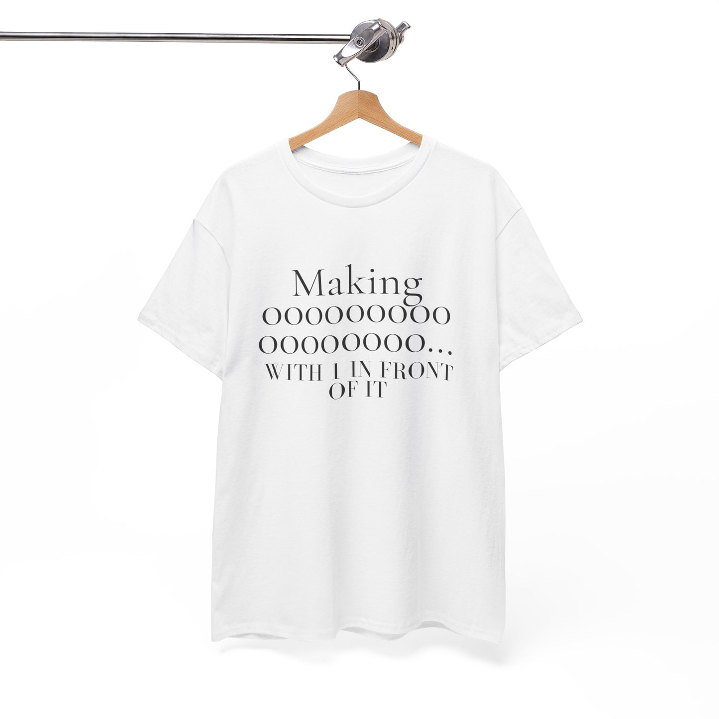 Making 0s with 1 in front of it - Unisex Heavy Cotton Tee