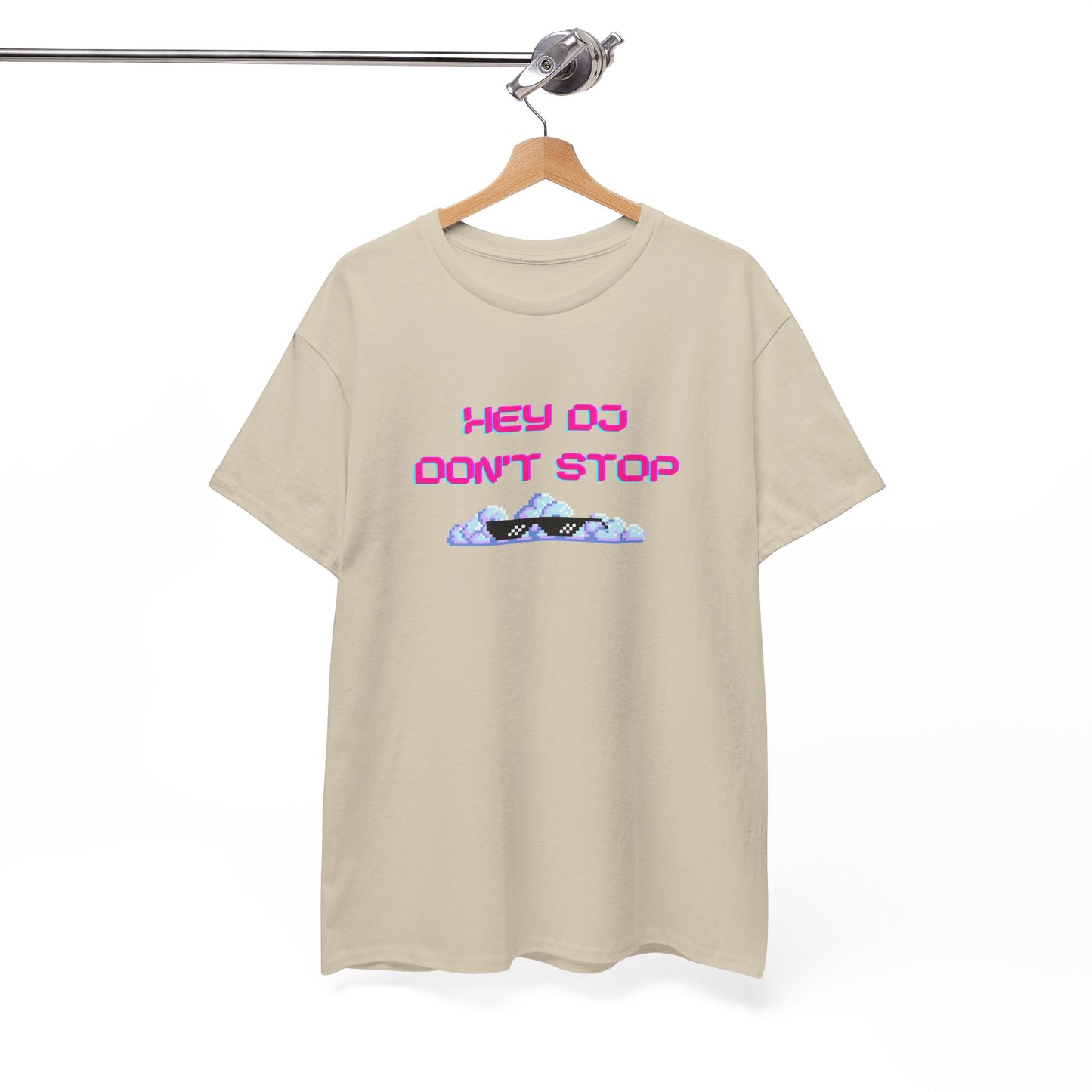 Hey DJ Don't Stop Unisex Heavy Cotton Tee
