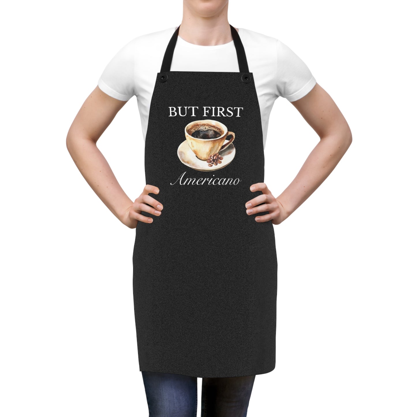 But First Americano Barista Apron