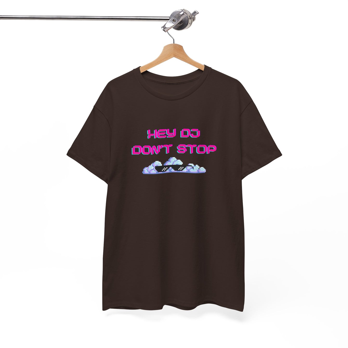 Hey DJ Don't Stop Unisex Heavy Cotton Tee