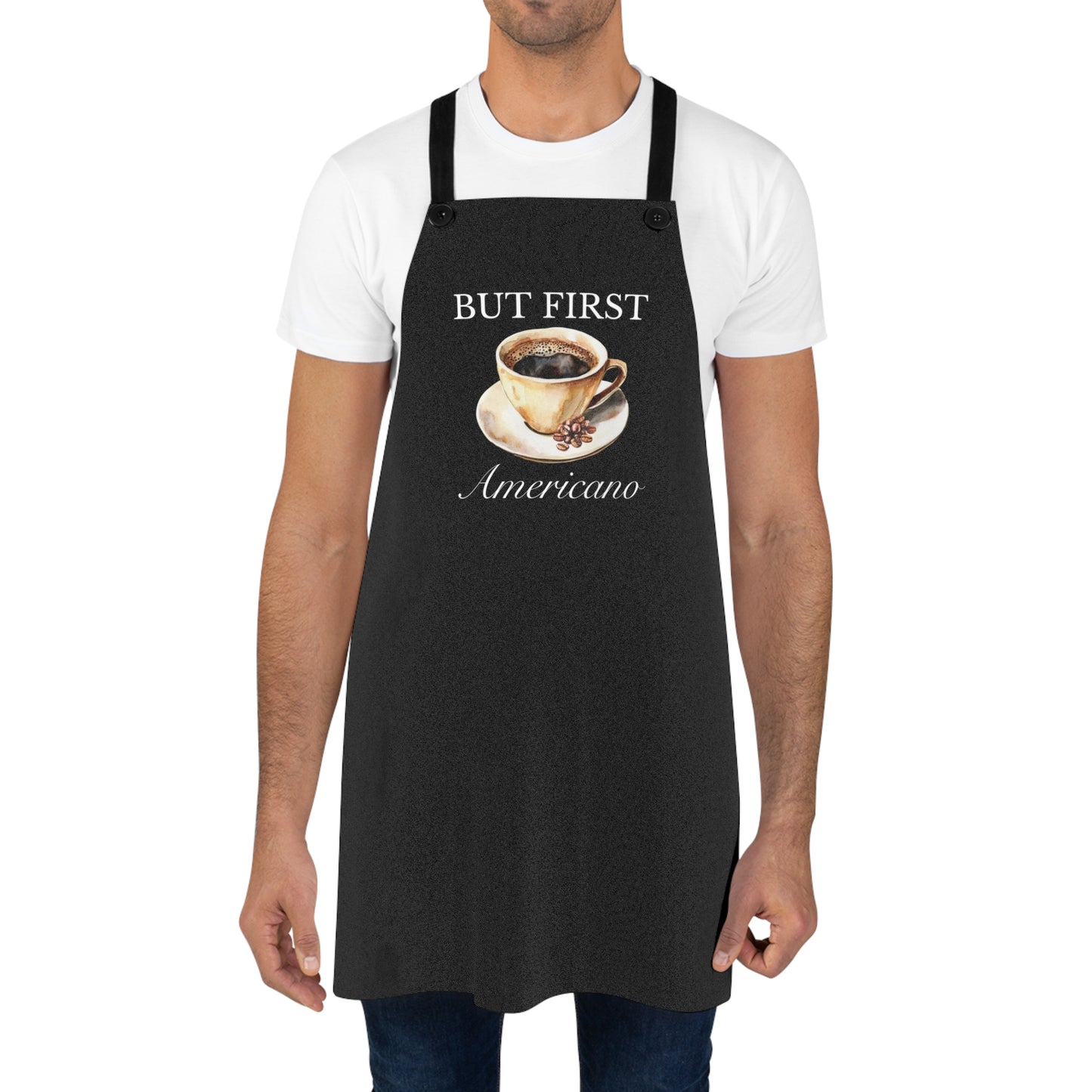But First Americano Barista Apron
