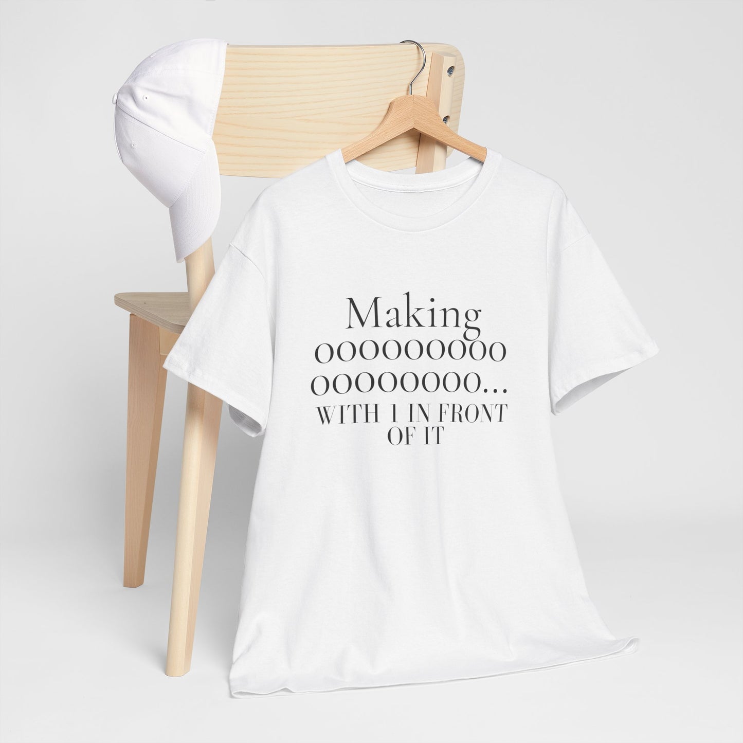 Making 0s with 1 in front of it - Unisex Heavy Cotton Tee