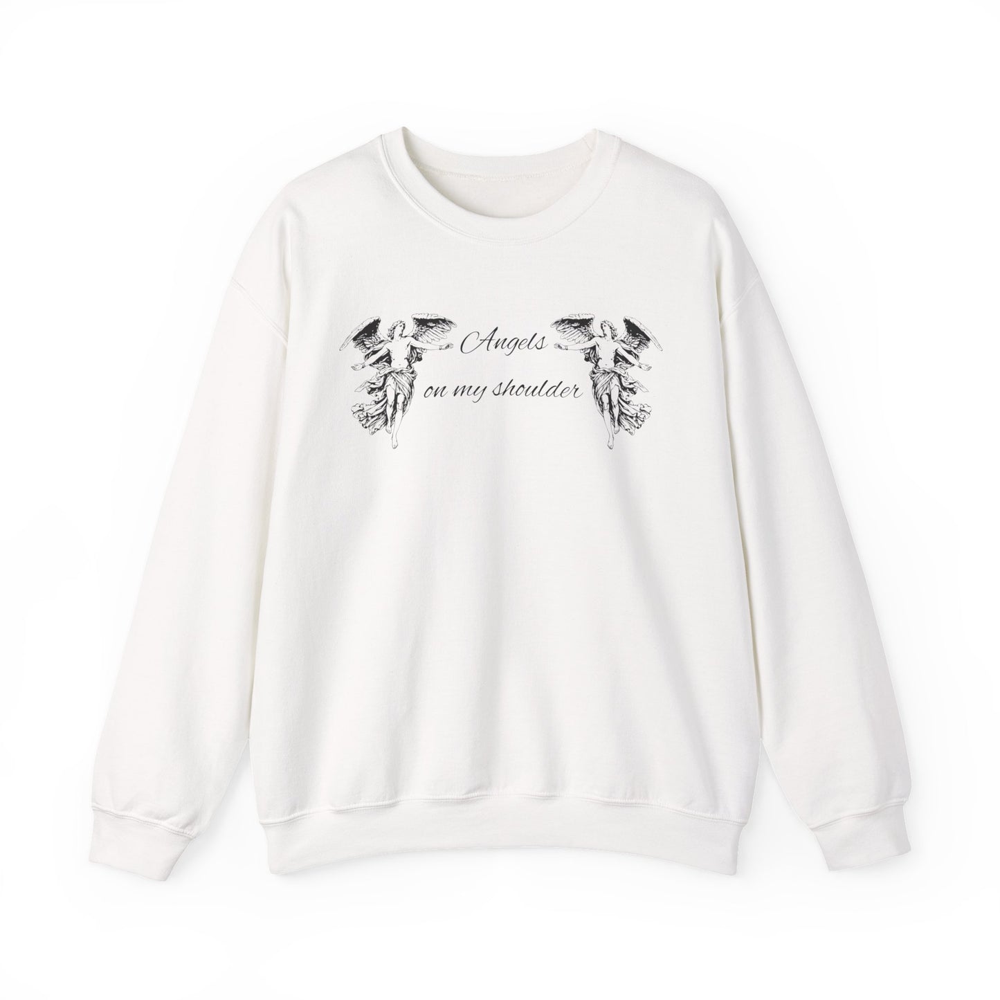 Angels on My Shoulders - White Sweatshirt