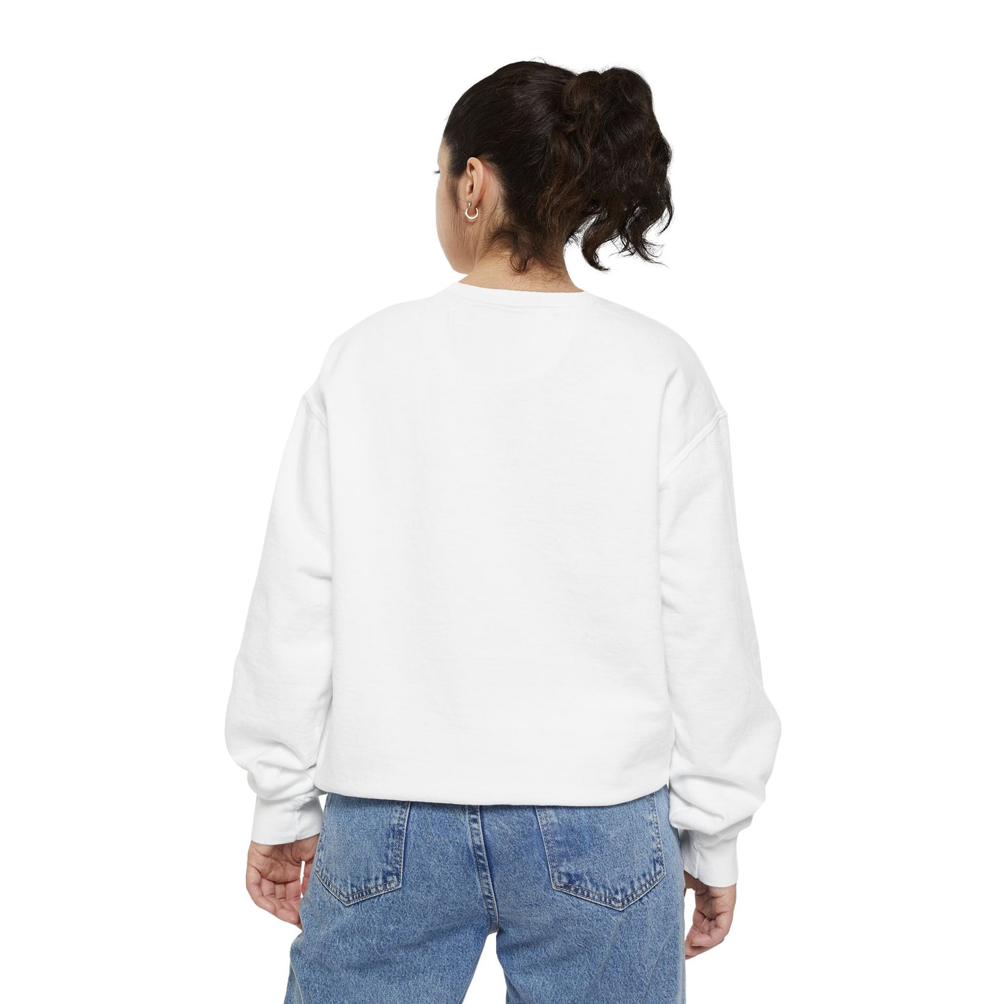I’m a Lover - Unisex White Garment-Dyed Sweatshirt