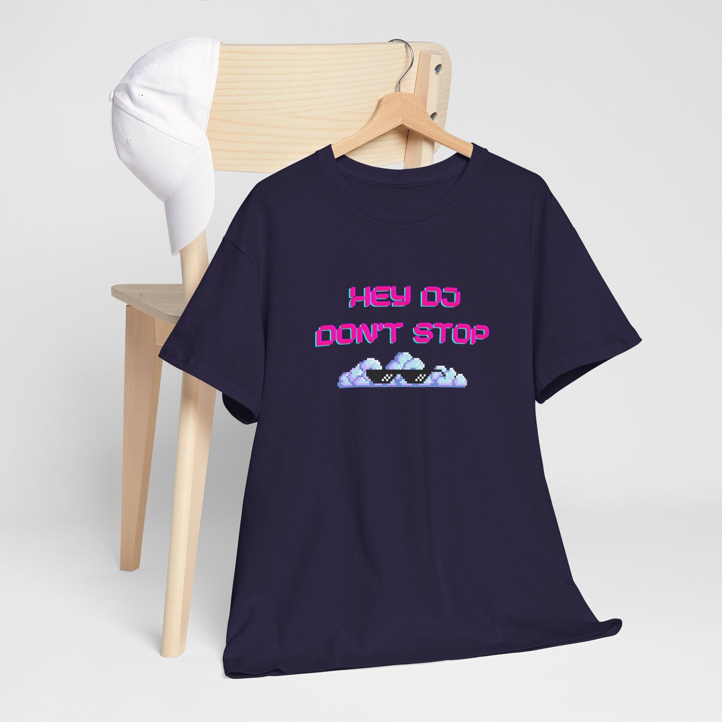 Hey DJ Don't Stop Unisex Heavy Cotton Tee