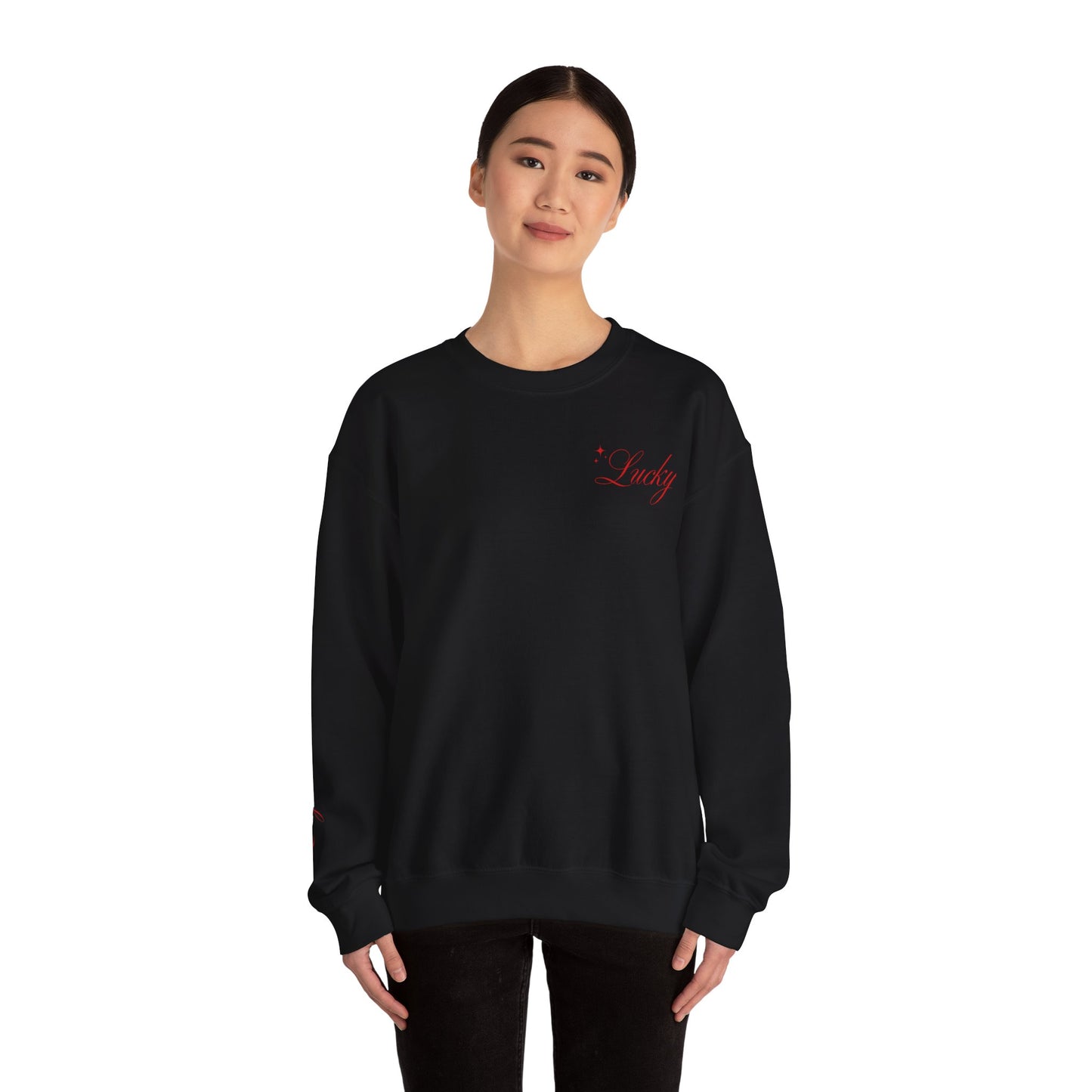 Lucky - Unisex Crewneck Sweatshirt - With wrist text