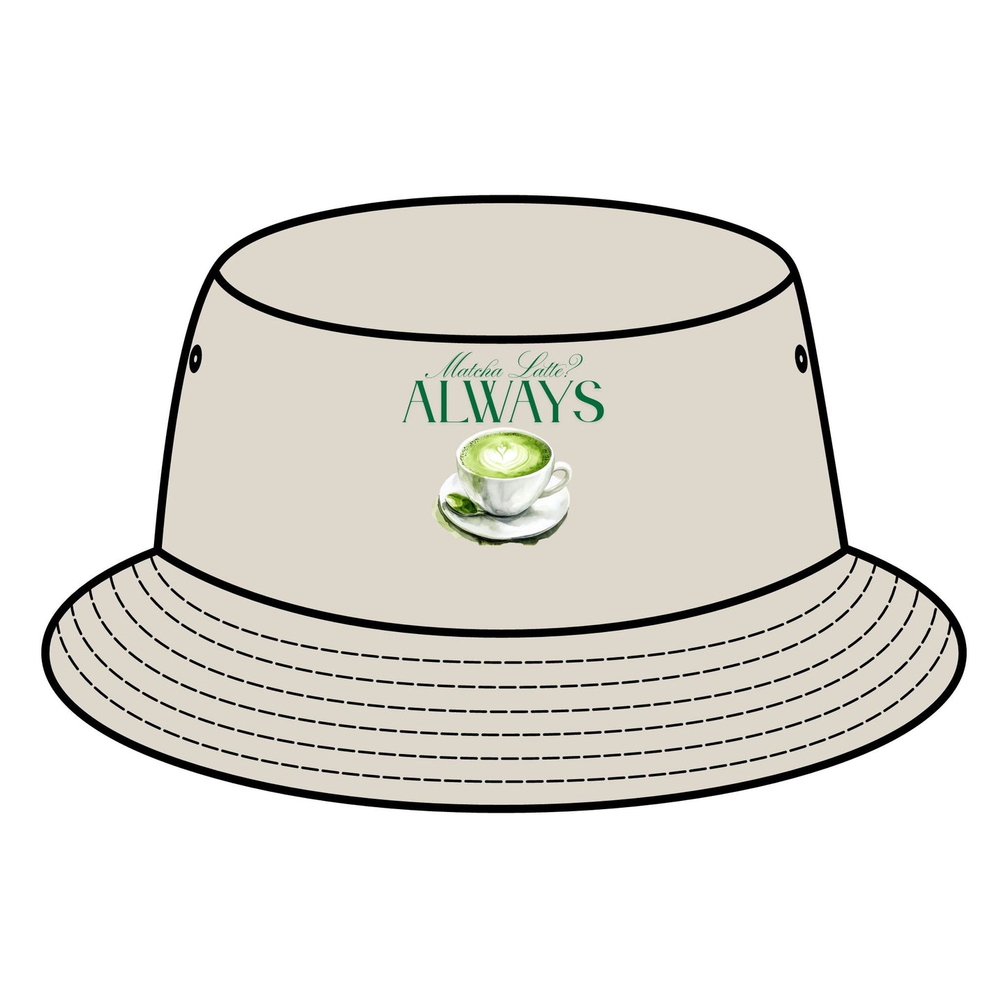 Matcha Latte Always Bucket Hat