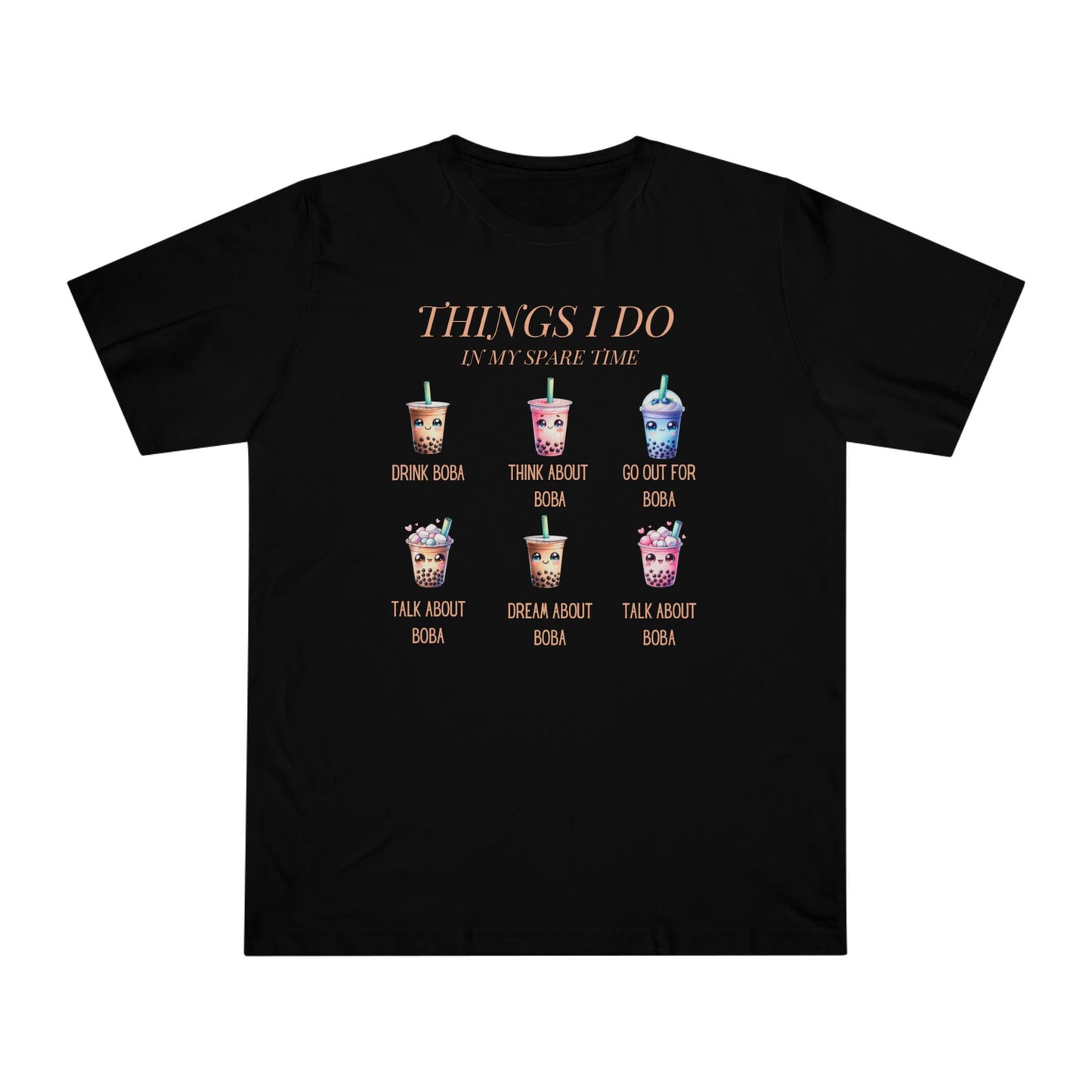 Things I do - Boba Lover's T-Shirt - Dark colors