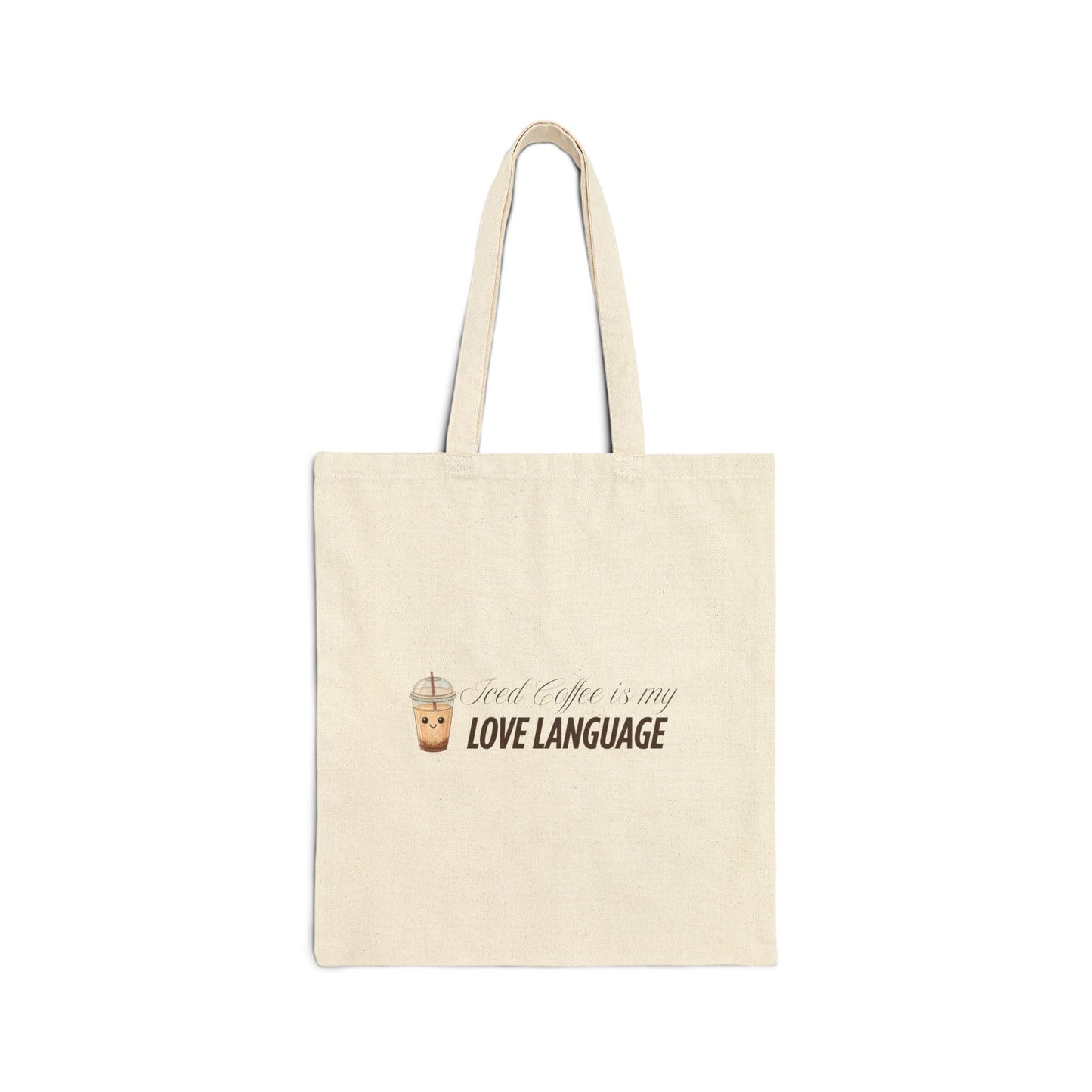 Fueled by Ice Coffee Cotton Tote Bag