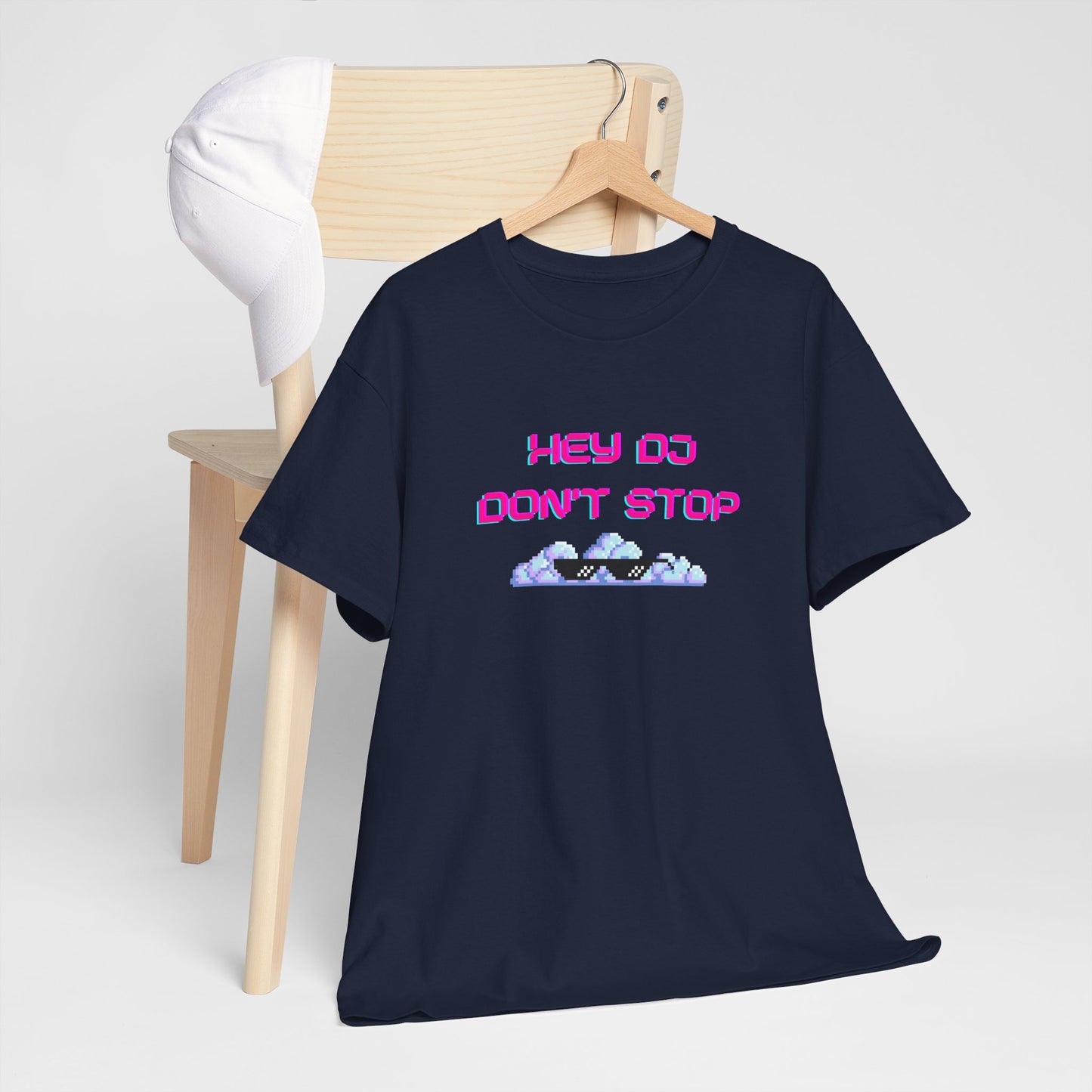 Hey DJ Don't Stop Unisex Heavy Cotton Tee
