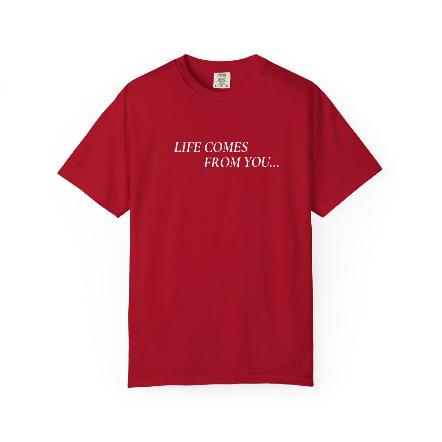 'Life Comes From You' - T-shirt