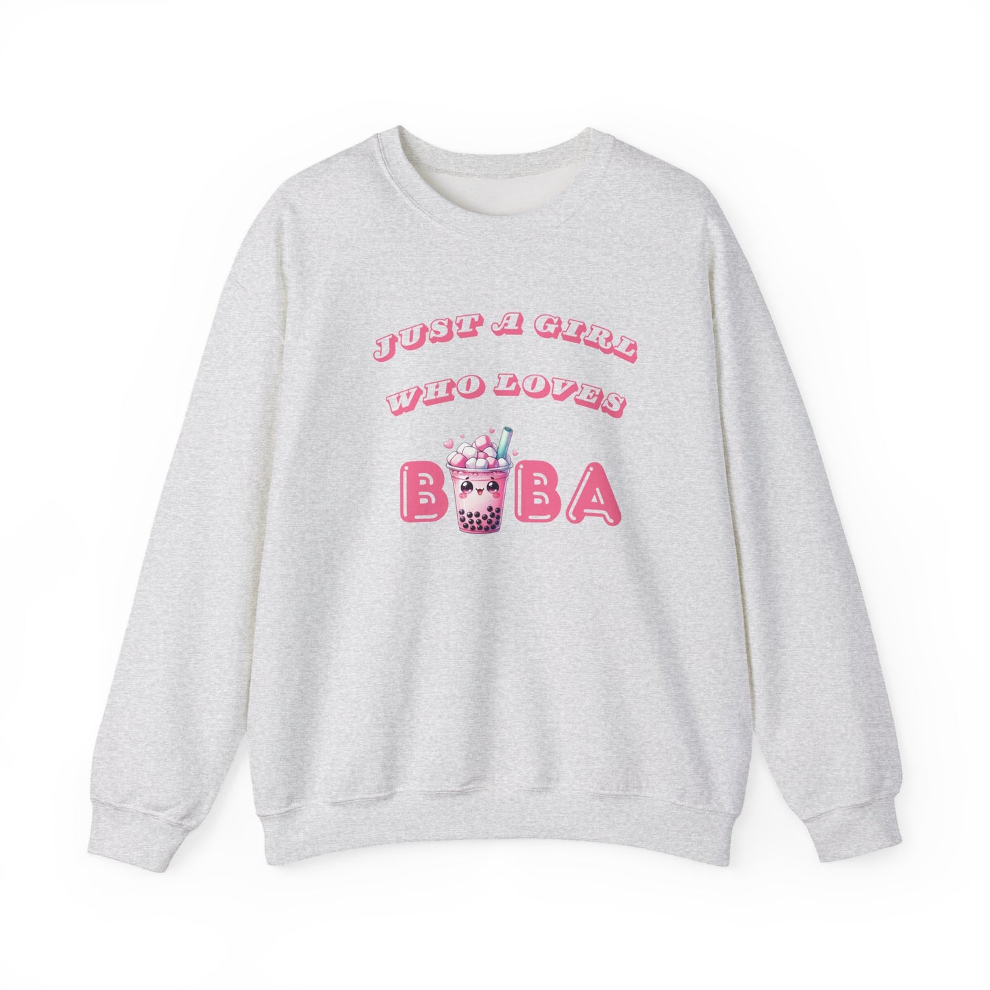 Just a Girl Who Loves Boba - Cozy Crewneck