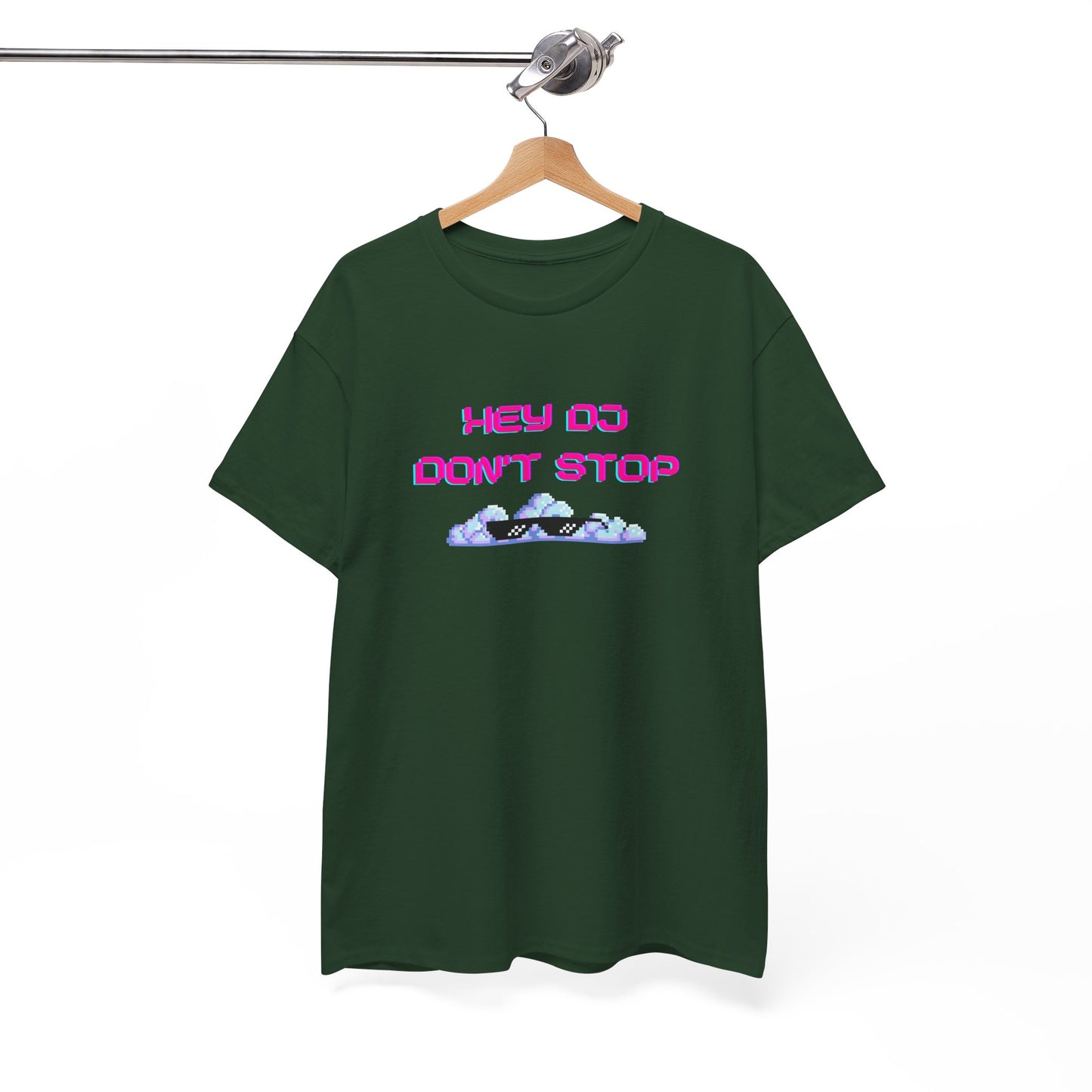 Hey DJ Don't Stop Unisex Heavy Cotton Tee