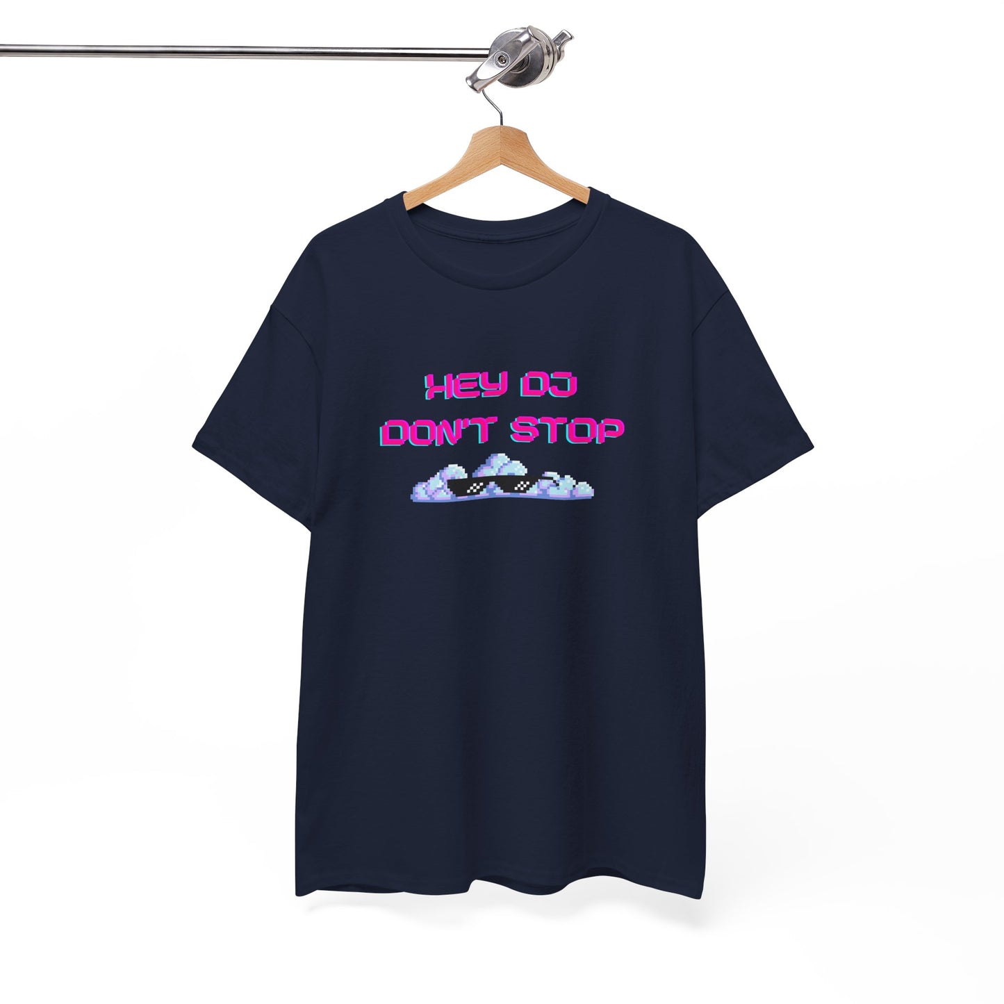 Hey DJ Don't Stop Unisex Heavy Cotton Tee